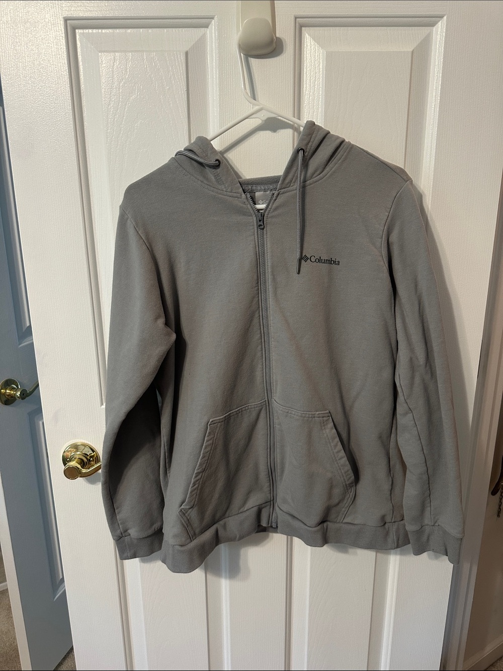 Columbia Gray Full-Zip Hooded Sweatshirt